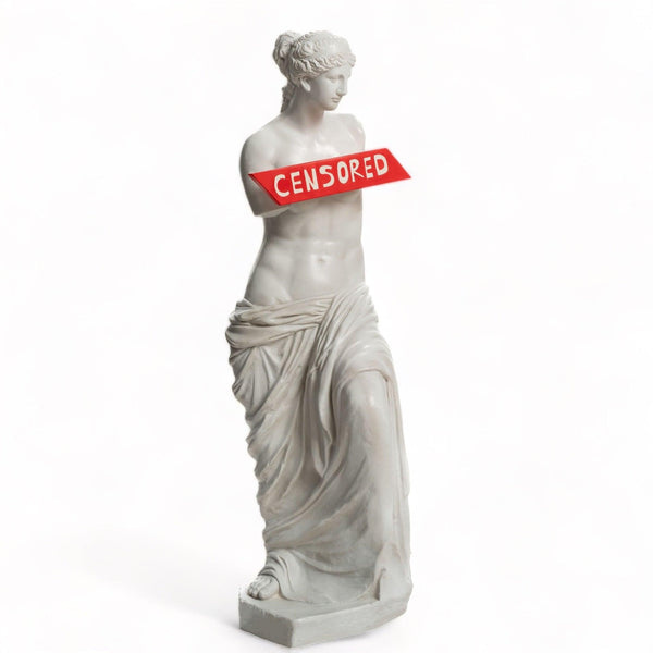 Censored Venüs De Milo Tasarım Hikayesi: Venus de Milo Antik Yunan Heykel sanatının en ünlü örneklerinden birisidir. Afrodit Yunan Mitolojisi‘nde aşk tanrıçasıdır ve temsilî gezegeni Venüs‘tür. Antik heykel 1820 yılında Yunanistan'ın Milos Adasında bulunm