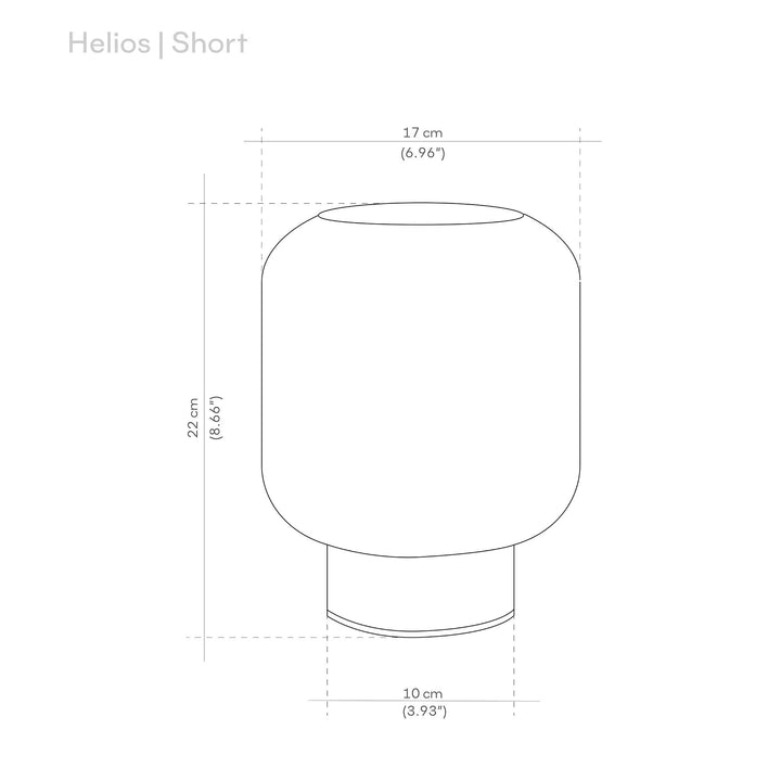 Helios | Kısa ♻ Bitkisel Bazlı Biyopolimer Malzeme • Yeni nesil 3D yazıcılarla size özel üretilir. • Üretim Süresi: 3-5 gün • Yurtiçi Ücretsiz Kargo Helios Masa Lambası ile yaşam alanlarınıza benzersiz ve sıcak bir dokunuş katın!Helios, yeni nesil dijital