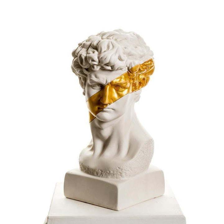 Gold David Tasarım Hikayesi: David heykeli, İtalyan Rönesans sanatçısı Michelangelo Buonarroti tarafından 1501-1504 yılları arasında yapılmış ünlü bir mermer heykeldir. Heykel, 5.17 metre yüksekliğiyle Floransa, İtalya'daki Galleria dell'Accademia'da serg