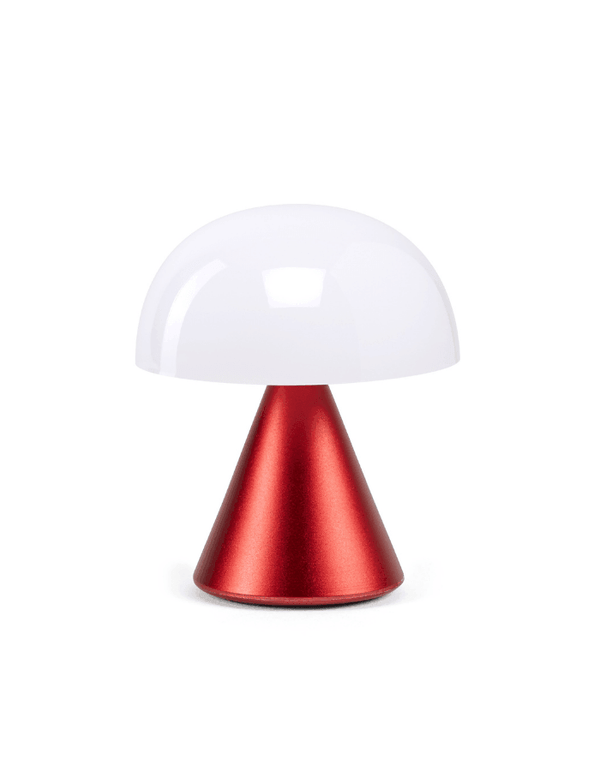 Lexon Mina Led Lamba Kırmızı Ürün Açıklaması: Rengarenk mantar şeklindeki Lexon Mina Işıklar, iki LED ışık ayarına (sıcak ve soğuk) sahiptir. Alt kısmındaki düğmeyi basılı tutmak ışığı kısar. (Işığı kapatıp tekrar açtığınızda, son ayarınızı hatırlayacaktı